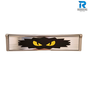 Spooky Halloween Letterbox Sign – Scary Eyes Decoration - outside halloween decoration