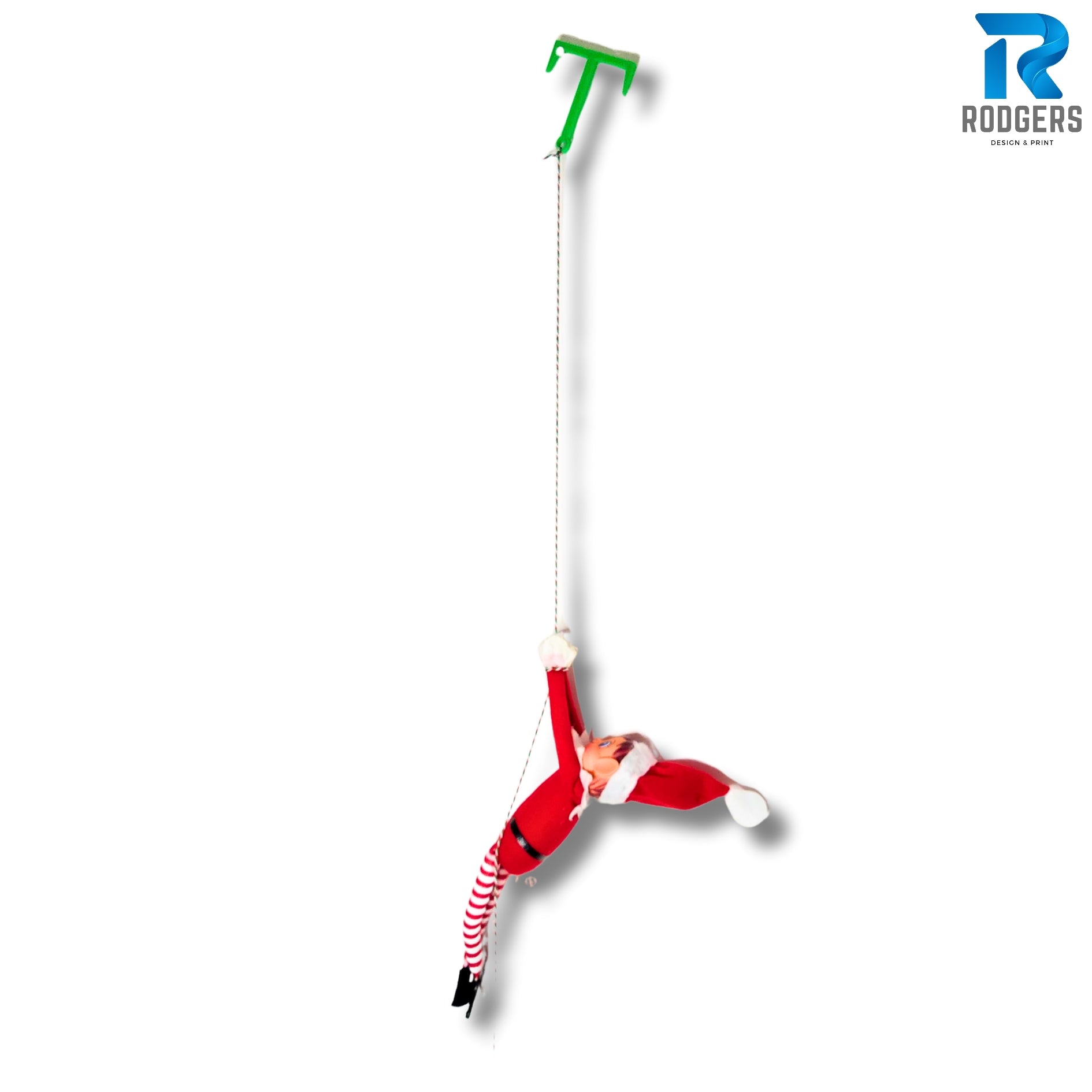 Elf Grappling Hook with Christmas String - elf props