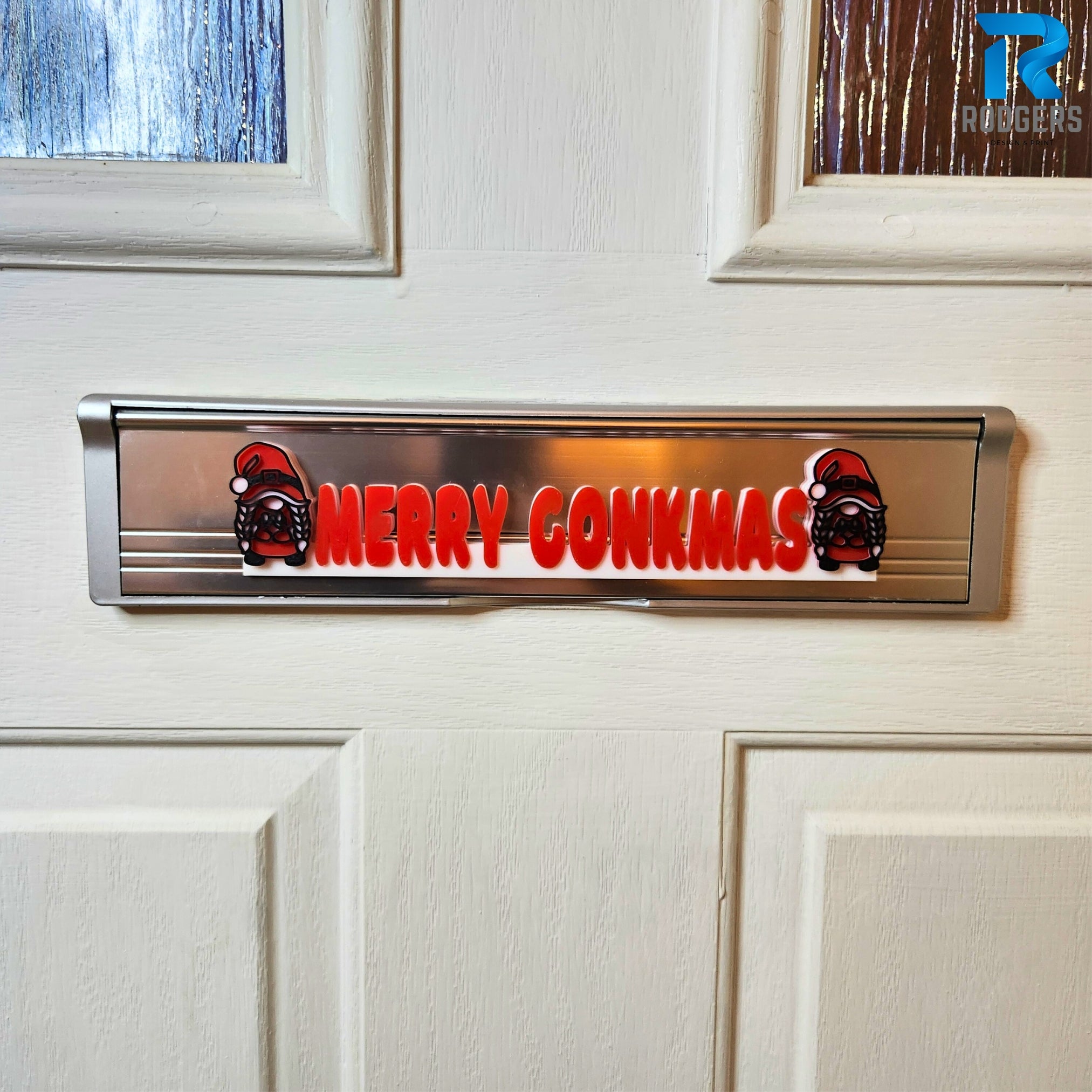 Mrs Claus Gonk Letterbox Sign