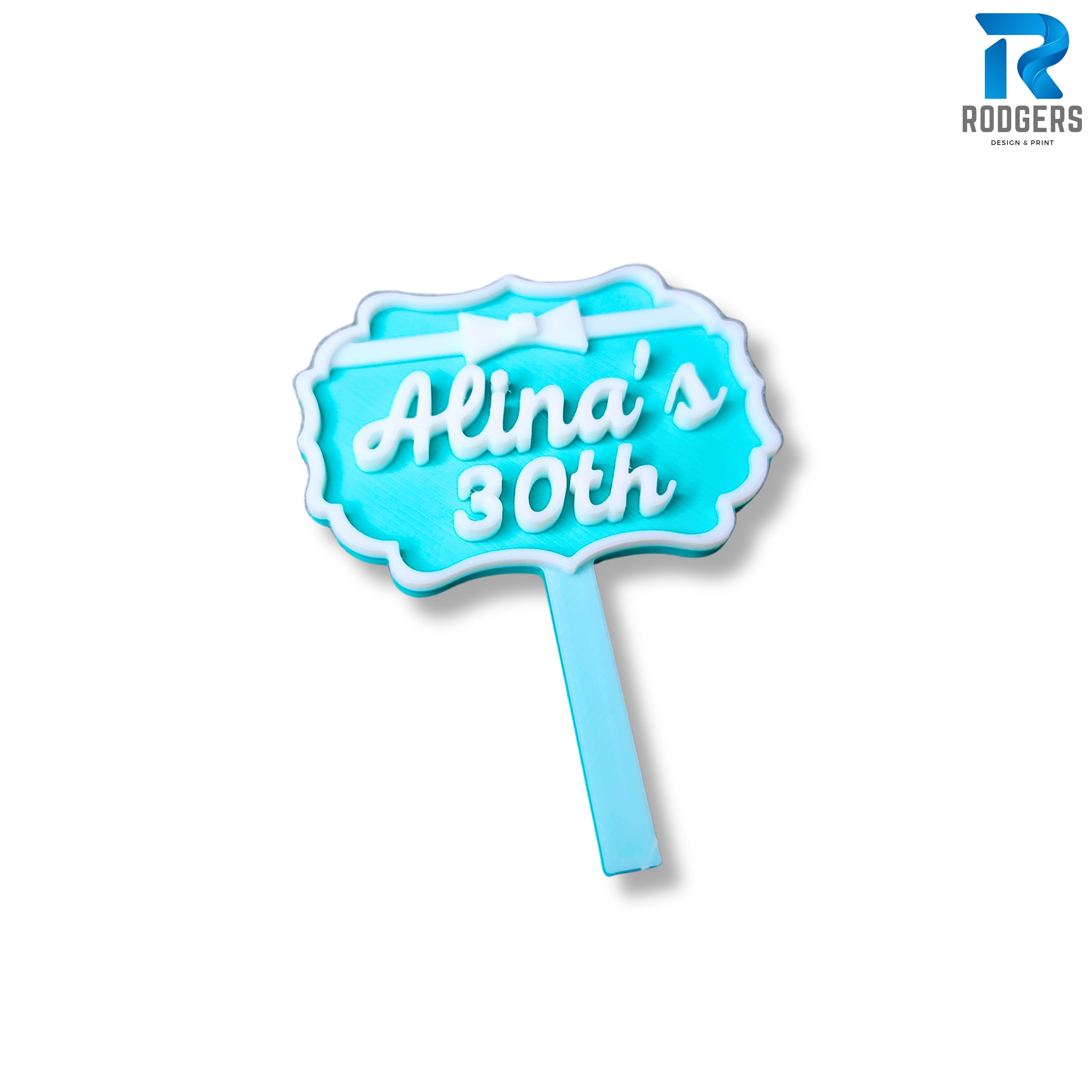 Personalised Tiffany Cupcake Toppers - 5 Pack