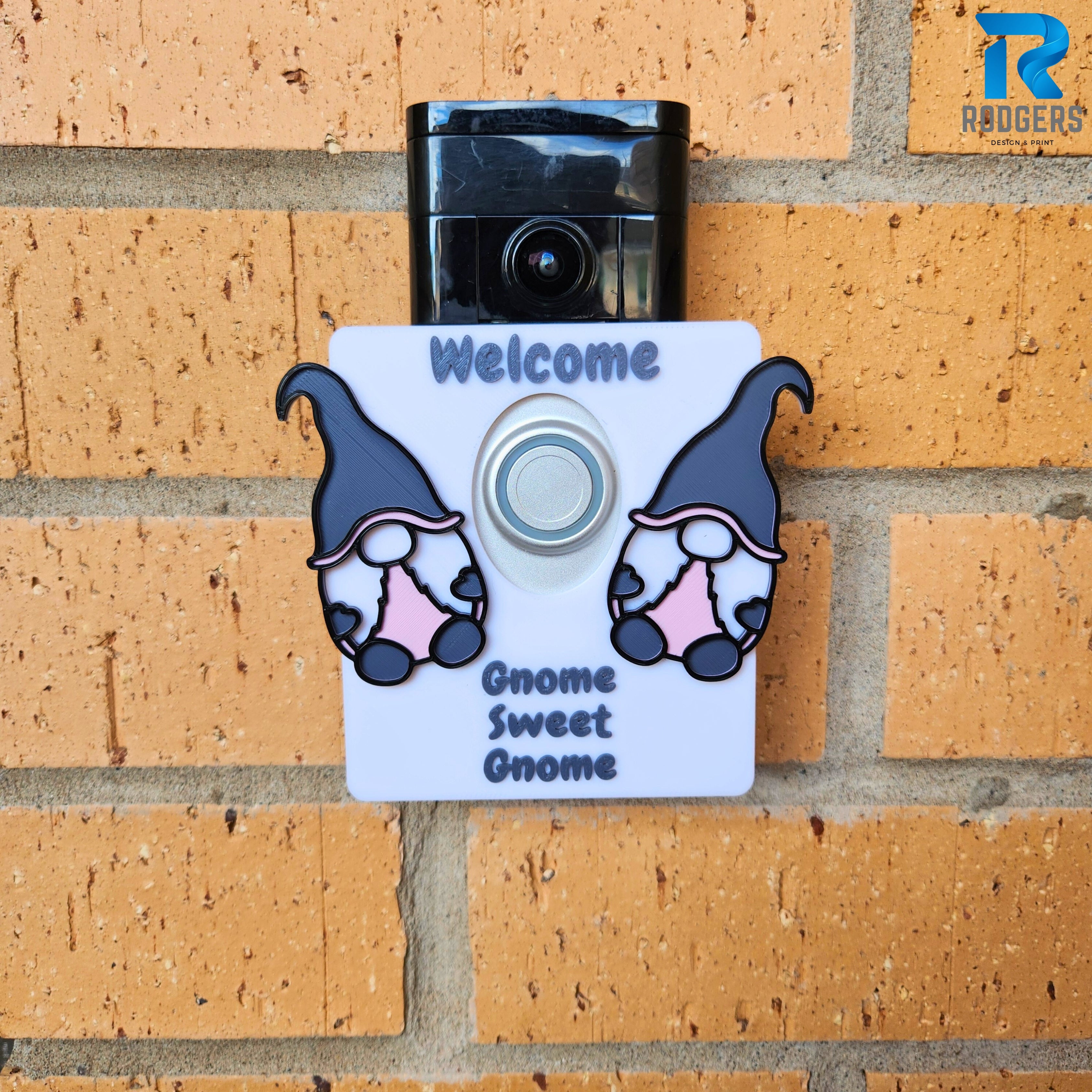 Gnome sweet gnome Ring Doorbell Cover/Faceplate