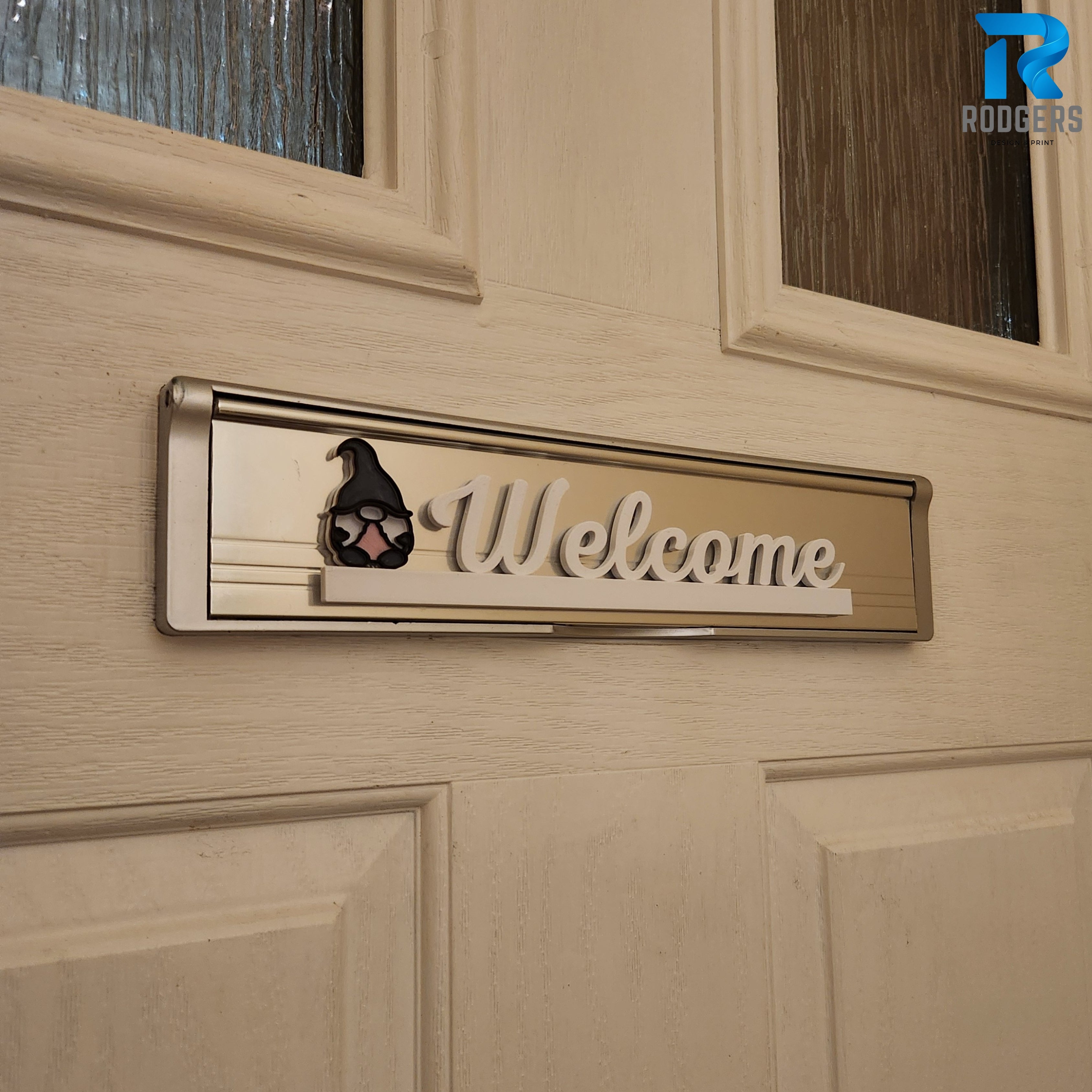 Gonk Letterbox Welcome Sign