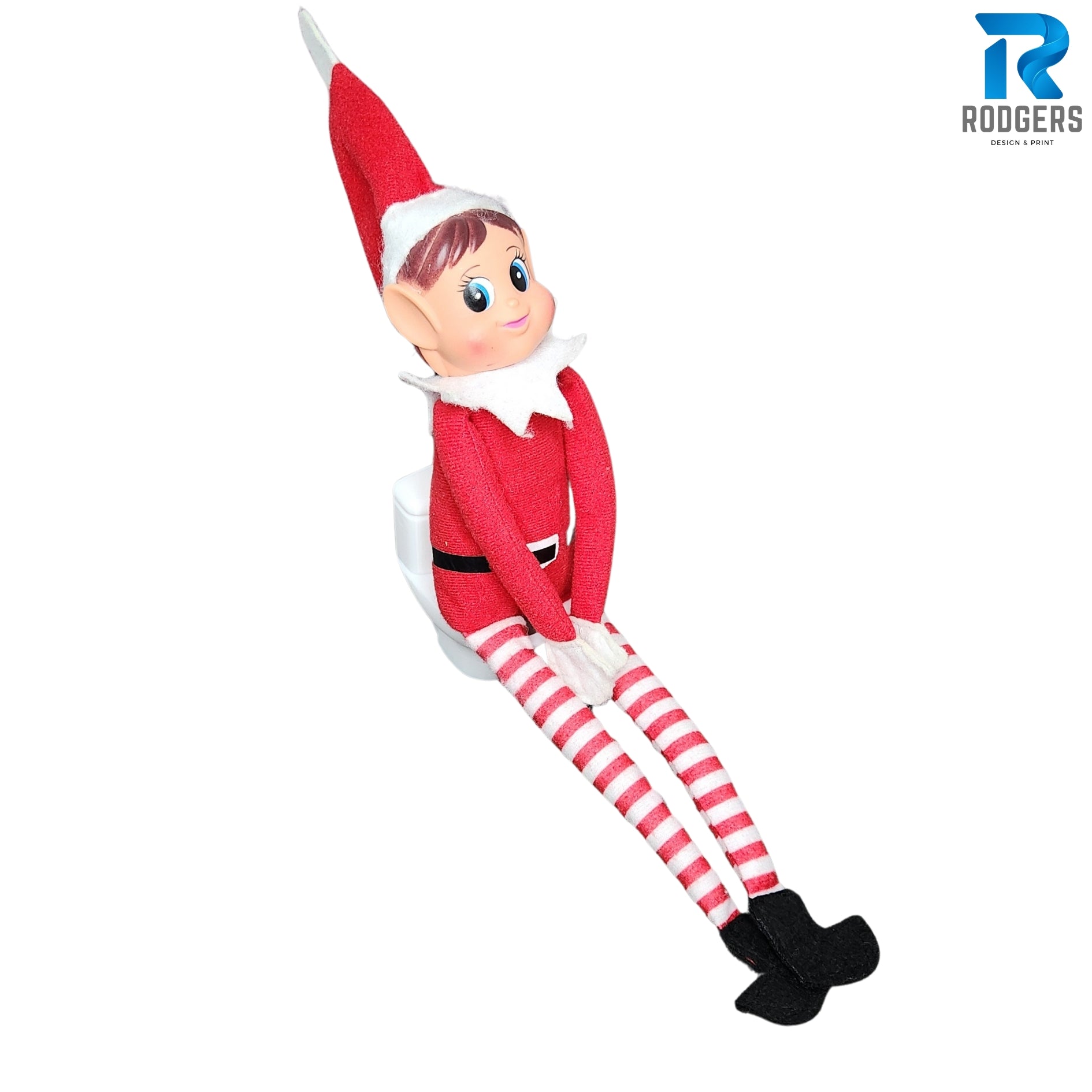 Elf on the Shelf Miniature Toilet with Green Elf Poo – A Naughty Elf Prank Set!