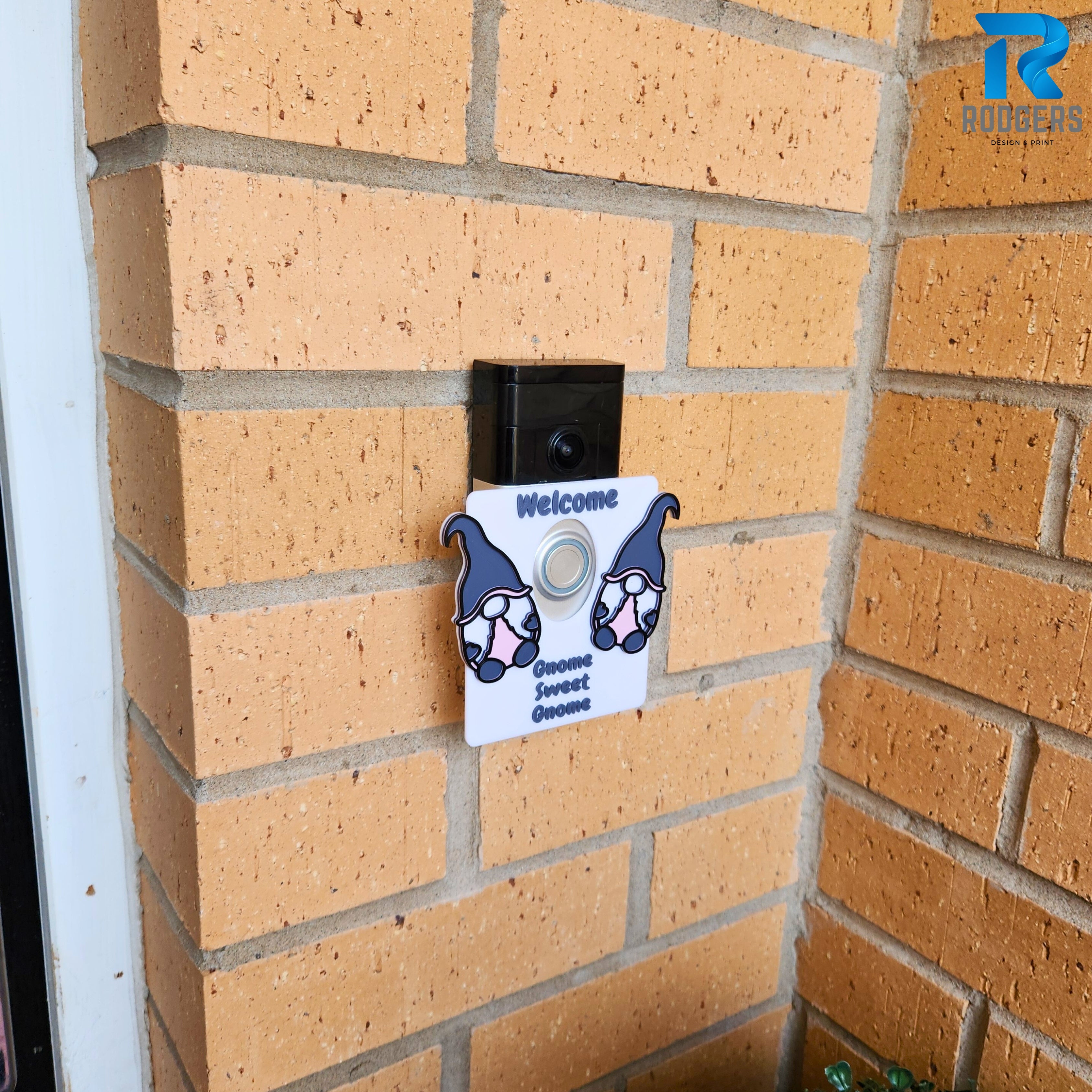 Gnome sweet gnome Ring Doorbell Cover/Faceplate