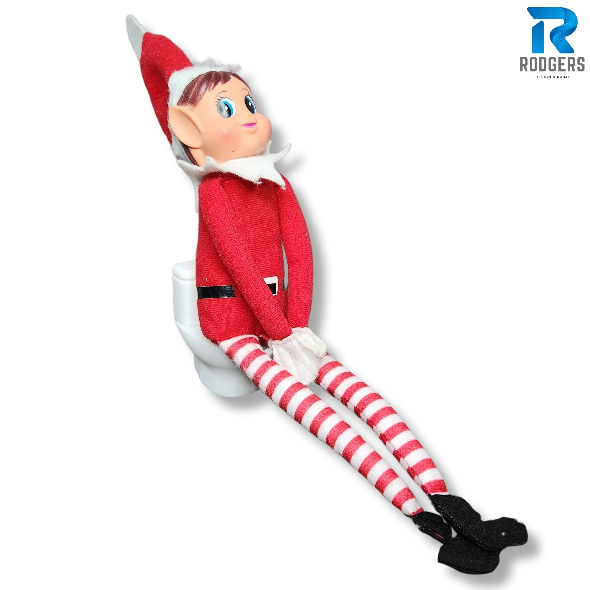 Elf on the Shelf Miniature Toilet with Green Elf Poo – A Naughty Elf Prank Set!