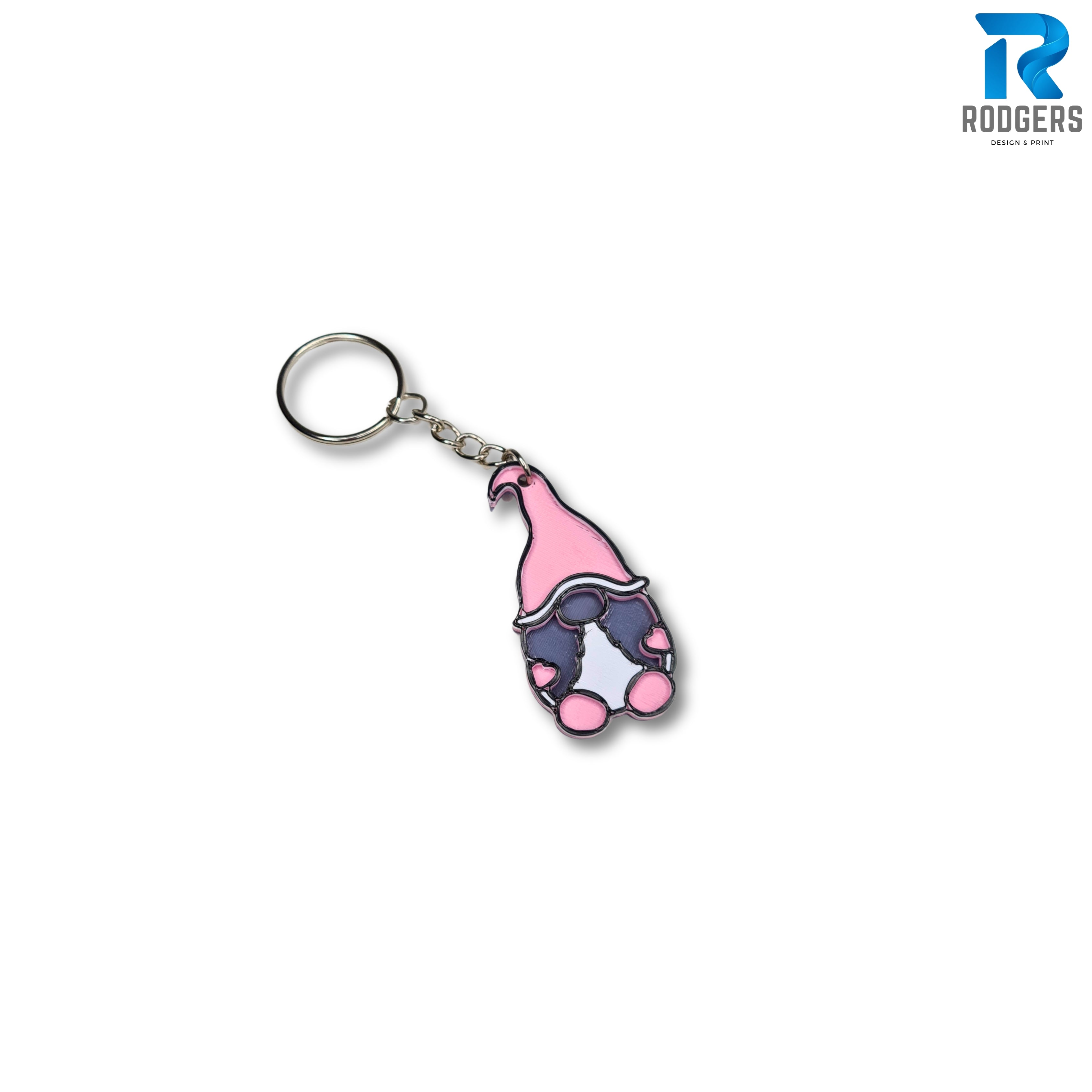 Small Pink Gonk keyring