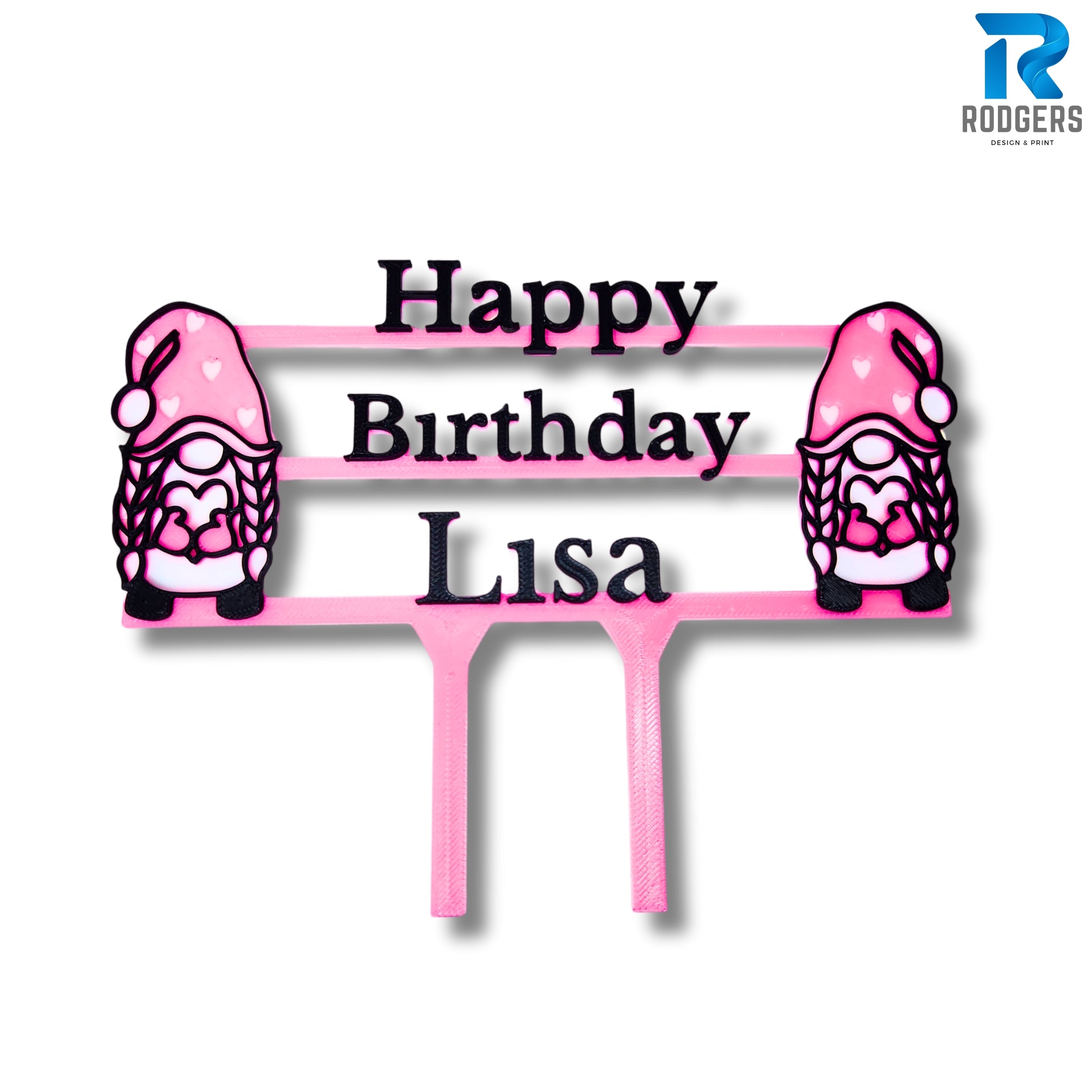 Gonk Birthday cake topper - Gonk cake decorations - Simple gonk cake ideas