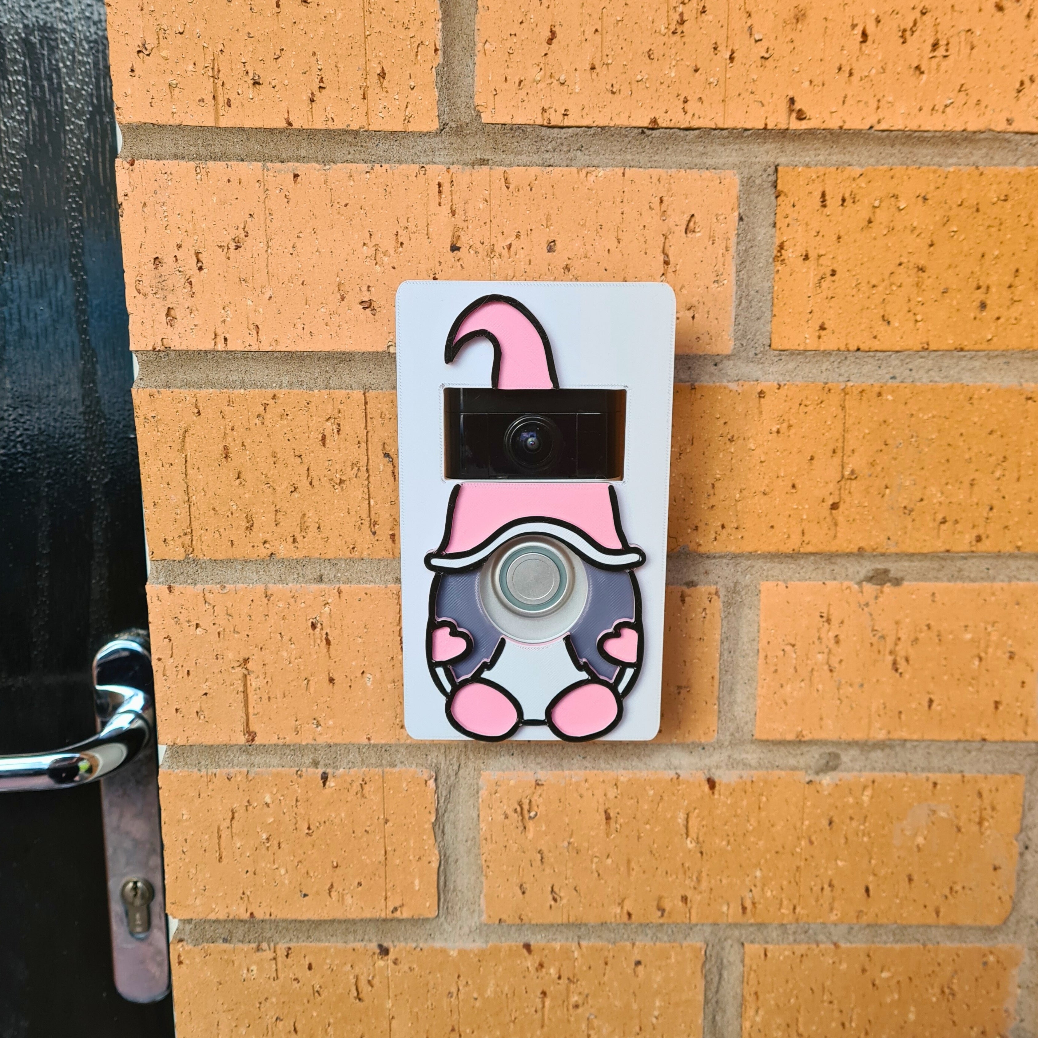 Pink Gonk Ring Doorbell Cover/Faceplate