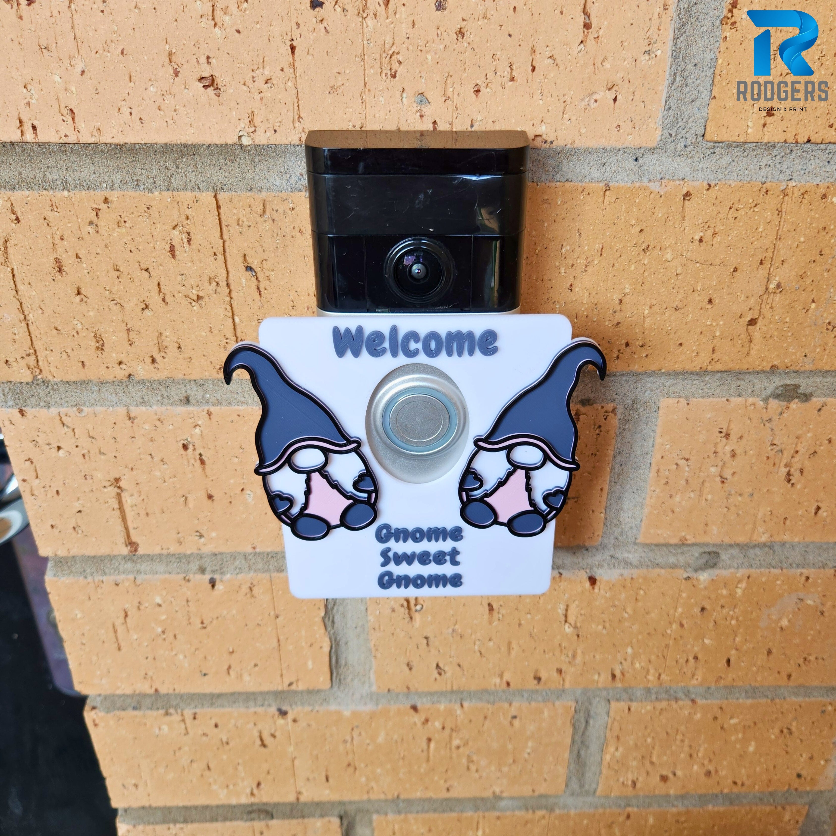 Gnome sweet gnome Ring Doorbell Cover/Faceplate