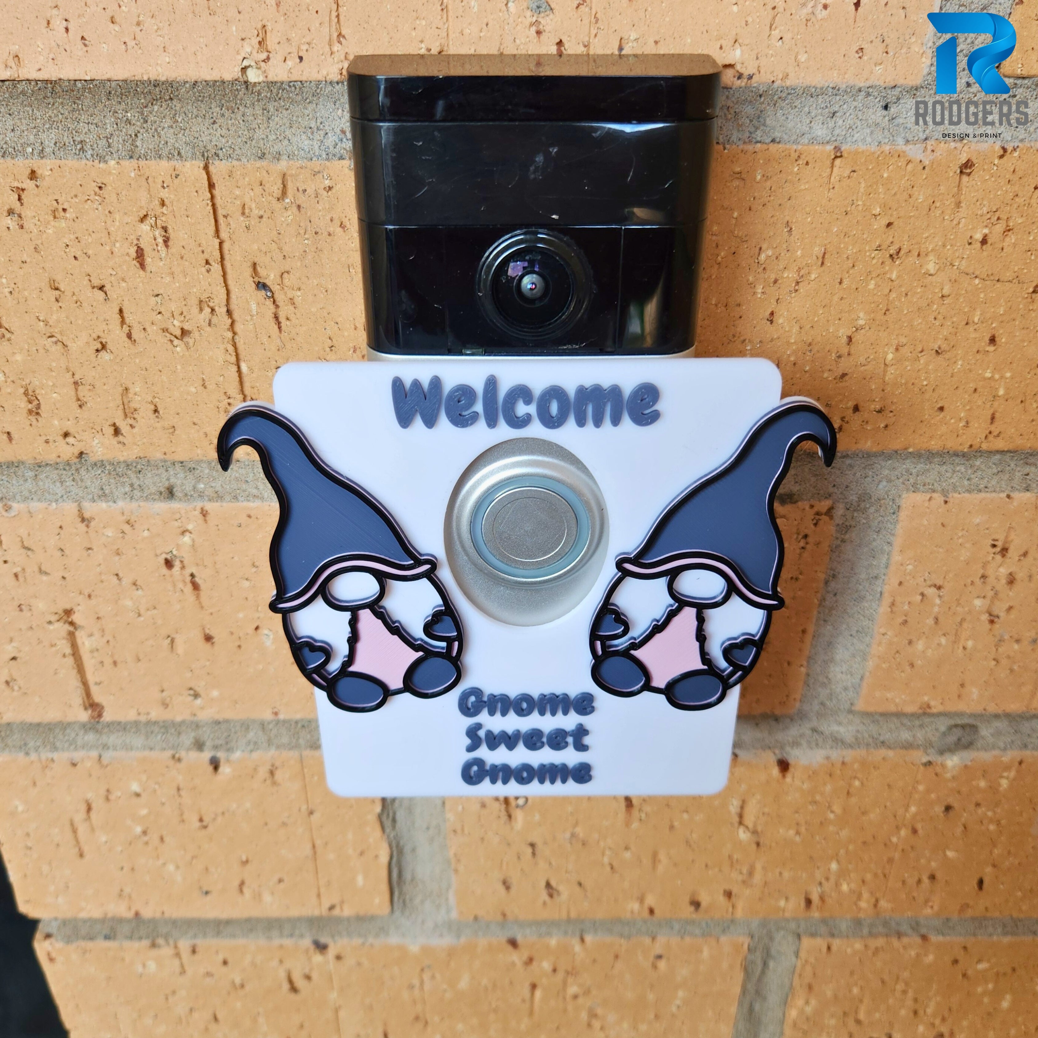 Gnome sweet gnome Ring Doorbell Cover/Faceplate